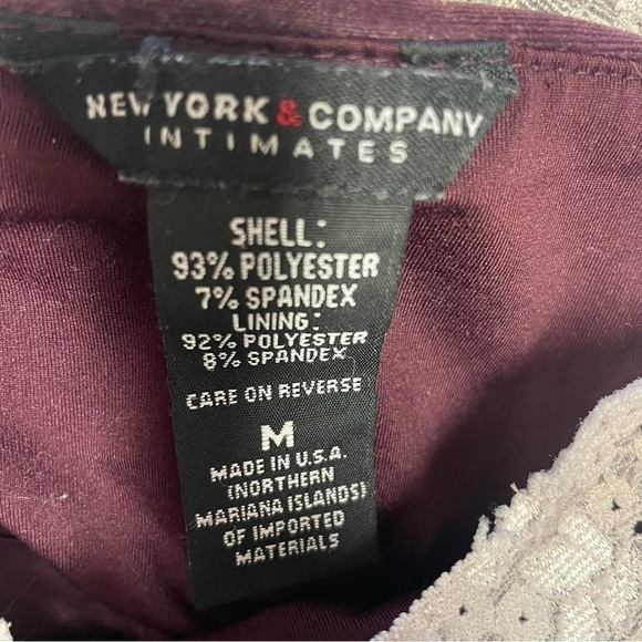 New York & co Y2K purple Velvet Camisole with Lace Trim boho witchy whimsigoth M - Picture 7 of 8
